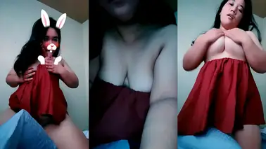 Raizel BBW Goyang Nungging Sambil Remas Dada